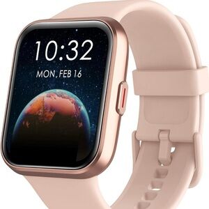 VeryFit Smartwatch ID205L – Rose Gold Face with Pink Band (Fitness Tracker)